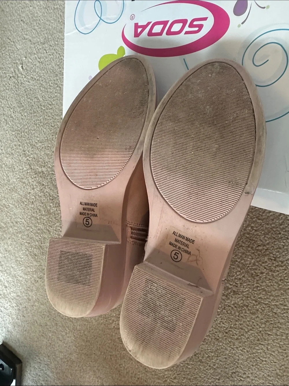 Girls - Reno Western Boot - Blush Pink - 5